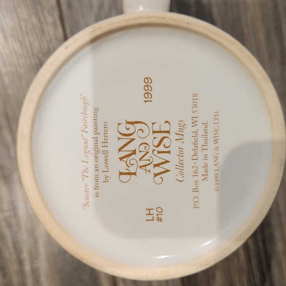 NWOT 1999 Lang and Wise Christmas Cat Collector Coffee/Tea Mug w/box - Picture 6 of 7